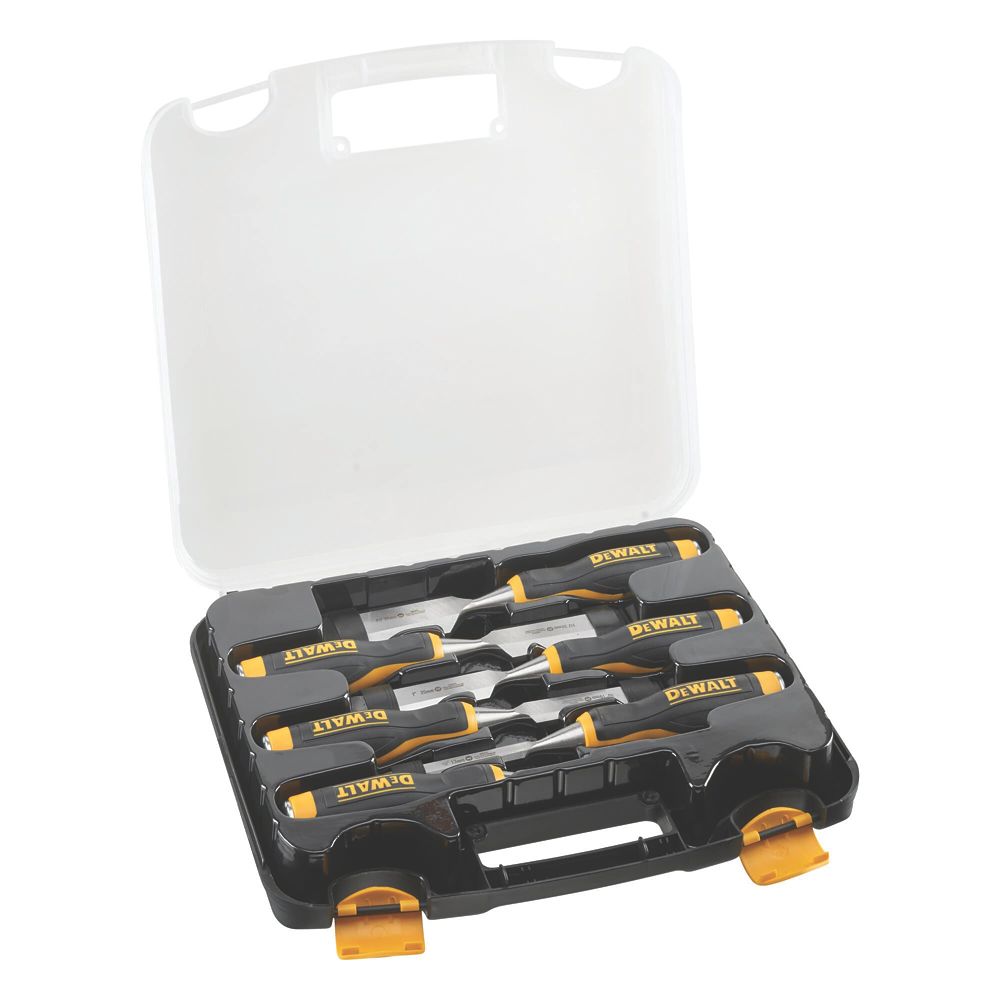 Image of DeWalt Bevel Edge Chisel Set 6 Pieces 