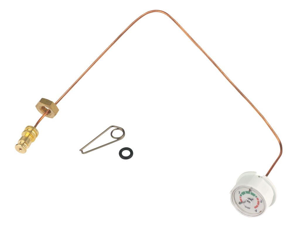 Image of Worcester Bosch 87172081070 Pushfit/Brass Nut Type Pressure Gauge 