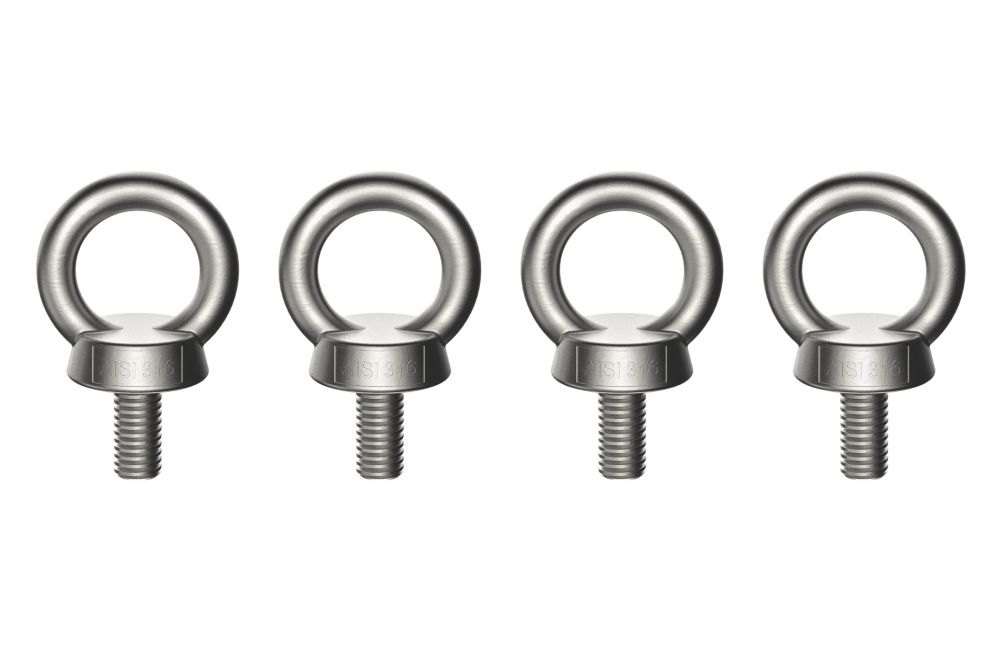 Image of Van Guard Stainless Steel Eye Bolts Steel 17mm x 28mm 2 Pairs 