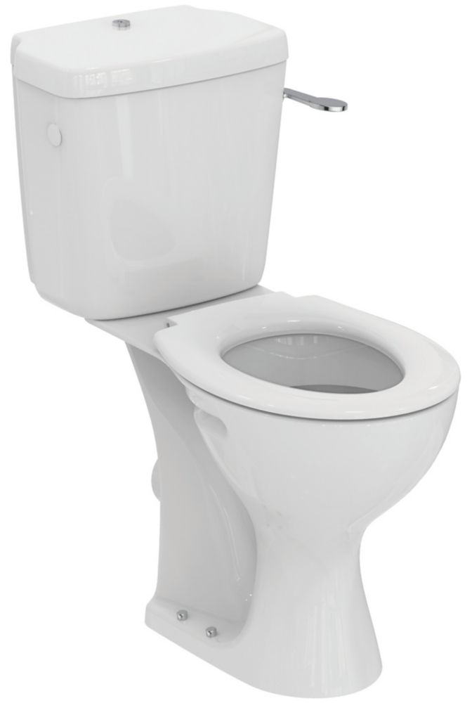 Image of Armitage Shanks Sandringham 21 Raised-Height Close-Coupled Toilet Single-Flush Lever 4 / 6Ltr 