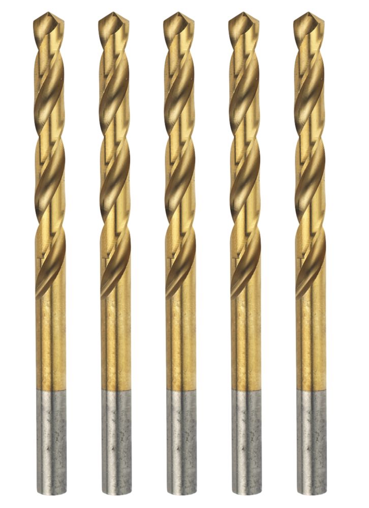 Image of Erbauer Straight Shank Ground HSS Drill Bits 5.5mm x 93mm 5 Pack 