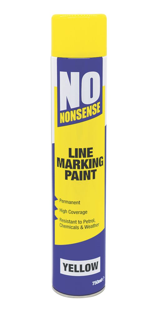 Image of No Nonsense Line Marking Paint Yellow 750ml 
