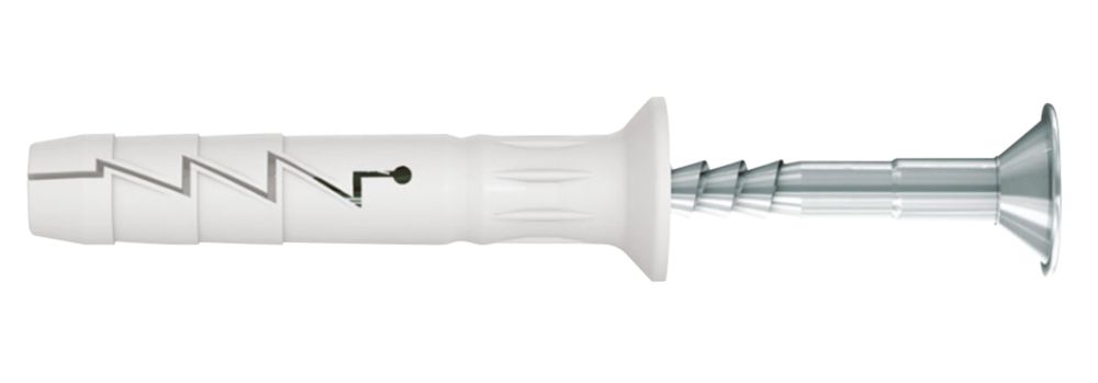 Image of Rawlplug Nylon Hammer-In Fixings 6ga x 60mm 100 Pack 