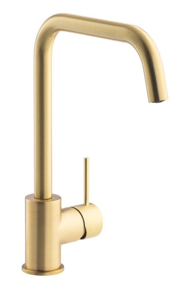 Image of Streame by Abode Vigour Quad Single Lever Mixer Brushed Brass 