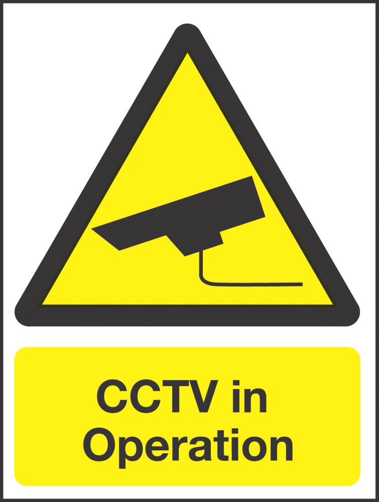 Image of "CCTV In Operation" Sign 210mm x 148mm 