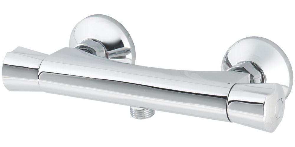 Image of Rize Exposed Thermostatic Mixer Shower Valve Fixed Chrome 