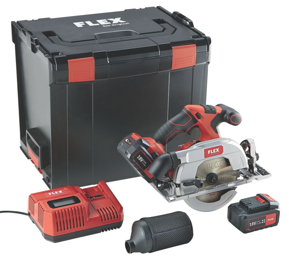Image of Flex CS 62 165mm 18V 2 x 5.0Ah Li-Ion Brushless Cordless Circular Saw 