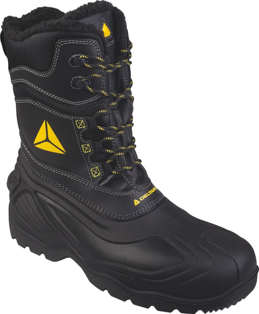 Image of Delta Plus Eskimo Metal Free Safety Boots Black / Yellow Size 11 