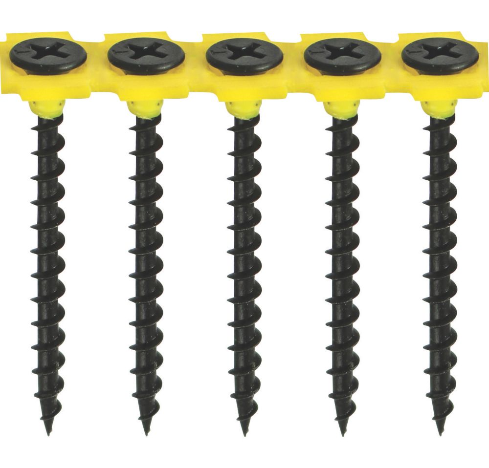 Image of Timco Phillips Bugle Coarse Thread Collated Self-Tapping Drywall Screws 3.5mm x 38mm 1000 Pack 