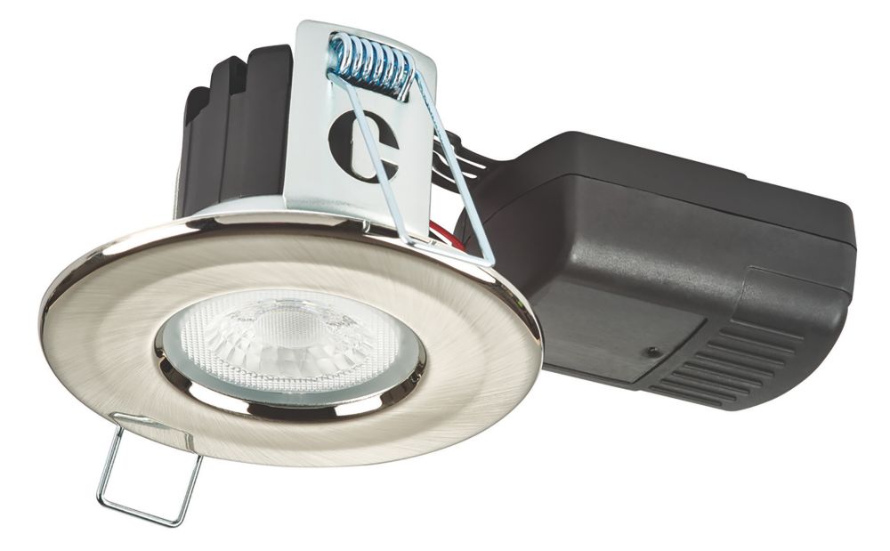 Image of Collingwood H2 Lite 500 Fixed Fire Rated LED Downlight Brushed Steel 5W 500lm 