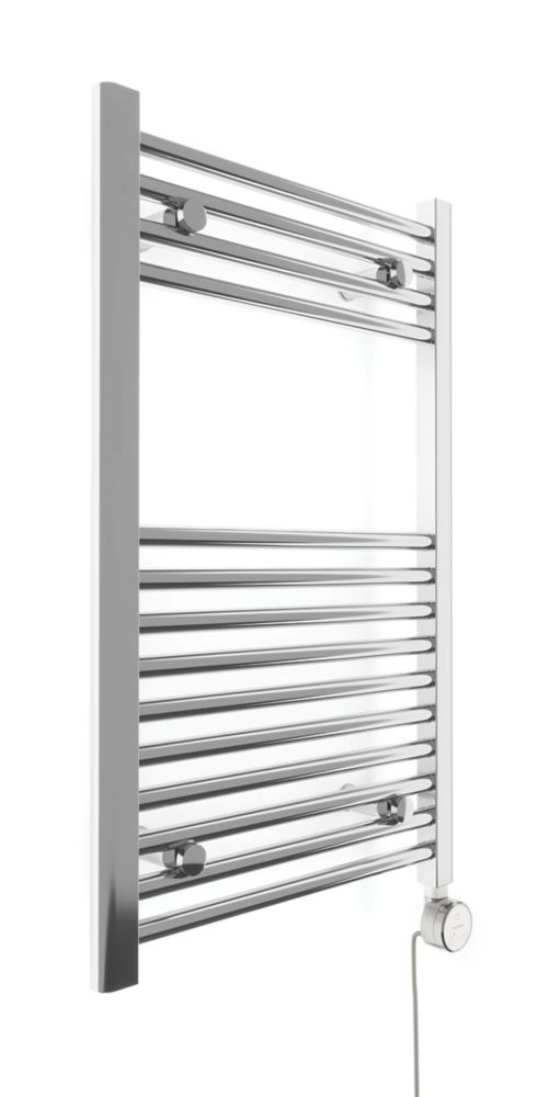 Image of Terma Leo Electric Towel Rail with Fixed Element 800mm x 500mm Chrome 409BTU 