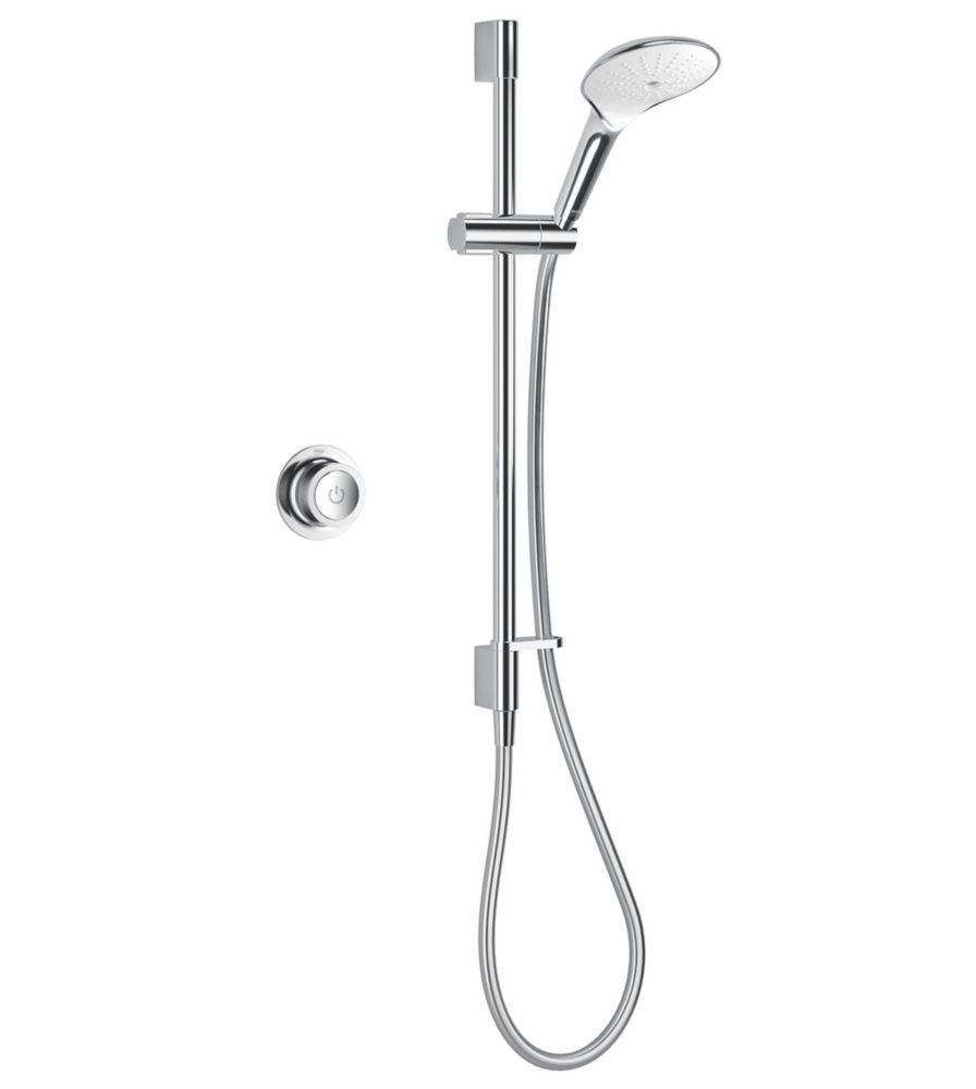 Image of Mira Mode Gravity-Pumped Rear-Fed Chrome Thermostatic Digital Mixer Shower 