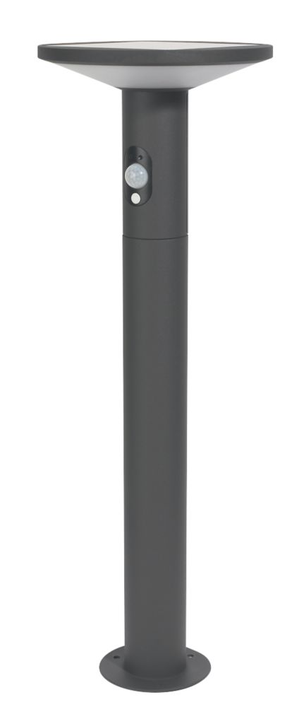 Image of 4lite 600mm Outdoor LED Solar Bollard Graphite 210lm 