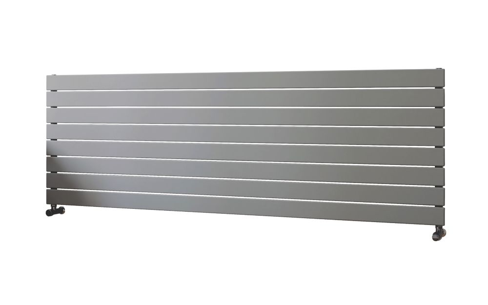 Image of Ximax Oceanus Designer Radiator 595mm x 1800mm Silver 3894BTU 