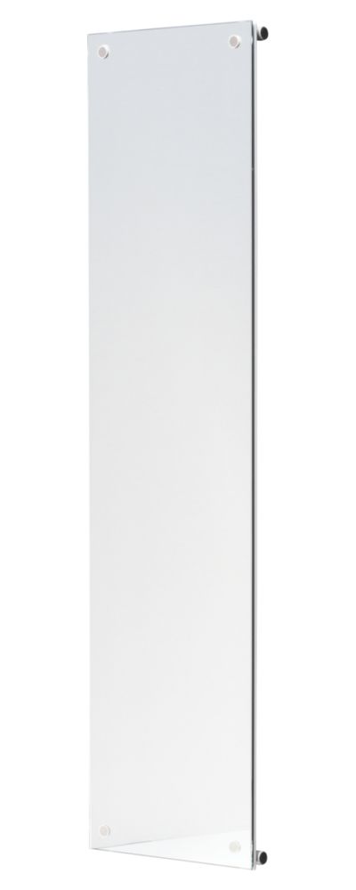 Image of Ximax Oceanus Designer Radiator with Mirrored Panel 1800mm x 445mm Silver 2102BTU 