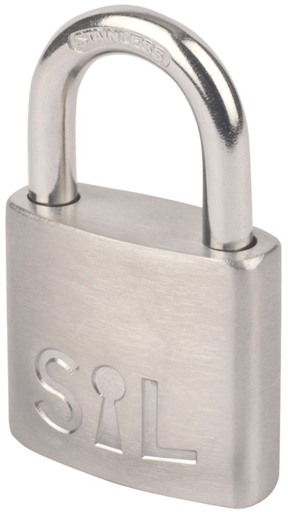 Image of Smith & Locke Stainless Steel Water-Resistant Padlock 38mm 