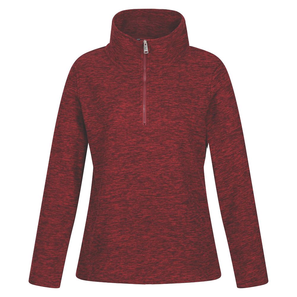Image of Regatta Kizmit Half Zip Fleece Cabernet Marl Size 14 