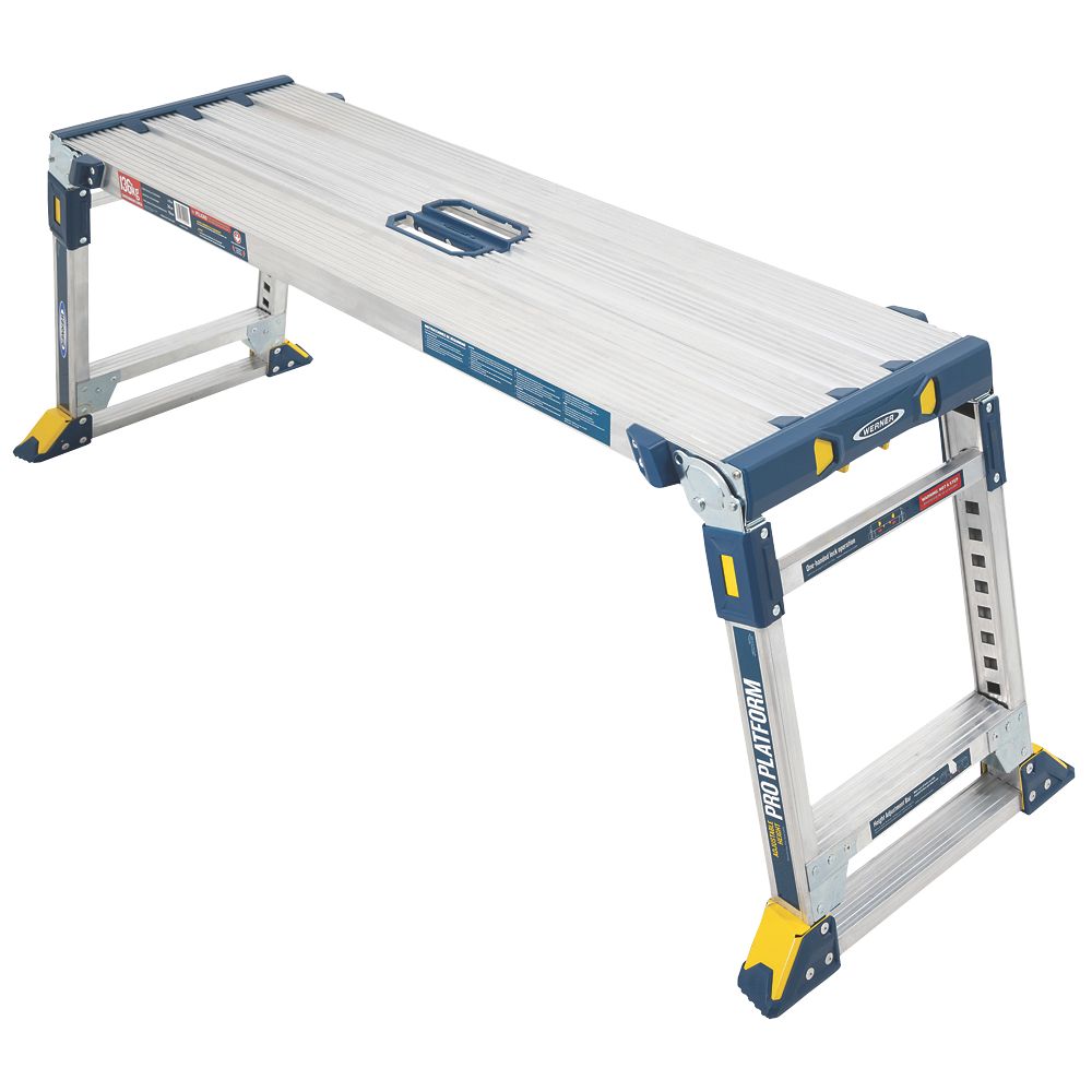 Image of Werner Aluminium Adjustable Pro Work Platform 0.76m x 1.16m 