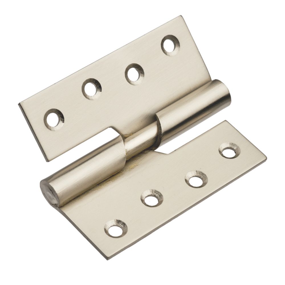 Image of Smith & Locke Satin Nickel Rising Butt Hinges RH 100mm x 103mm 2 Pack 