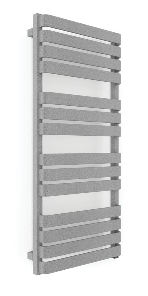 Image of Terma Warp T One Electric Towel Rail 1110mm x 500mm Grey / Silver 2046BTU 