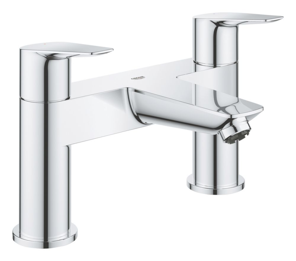 Image of Grohe Start Edge Deck-Mounted Bath Filler Tap Chrome 