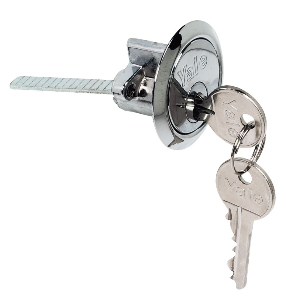 Image of Yale 1109 Night Latch Replacement Cylinder Chrome-Plated 33mm 