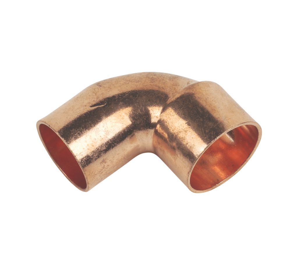 Image of Flomasta End Feed Equal 90Â° Street Elbows 22mm 2 Pack 