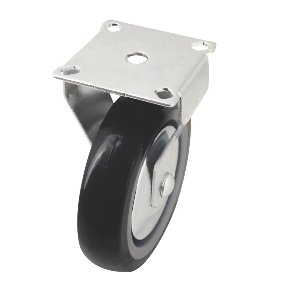 Image of Heavy Duty TPR Fixed Castor 100mm 