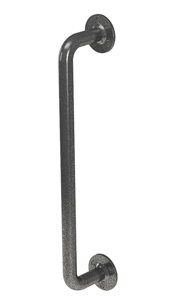 Image of Rothley Angled Household Steel Grab Rail Pewter 457mm 