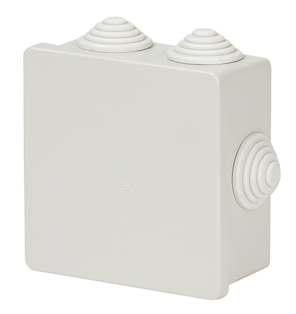 Image of Vimark 6-Entry Square Junction Box with Knockouts 88mm x 45mm x 88mm 