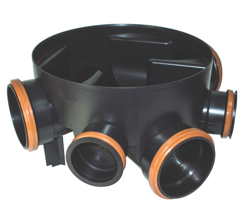Image of FloPlast Push-Fit 5-Inlet Adjustable Chamber Base 450mm 