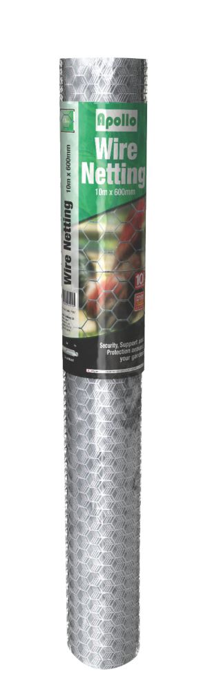 Image of Apollo 13mm Galvanised Wire Netting 0.6m x 10m 