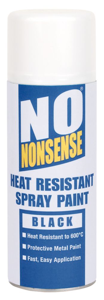 Image of No Nonsense Heat-Resistant Spray Paint Black 400ml 