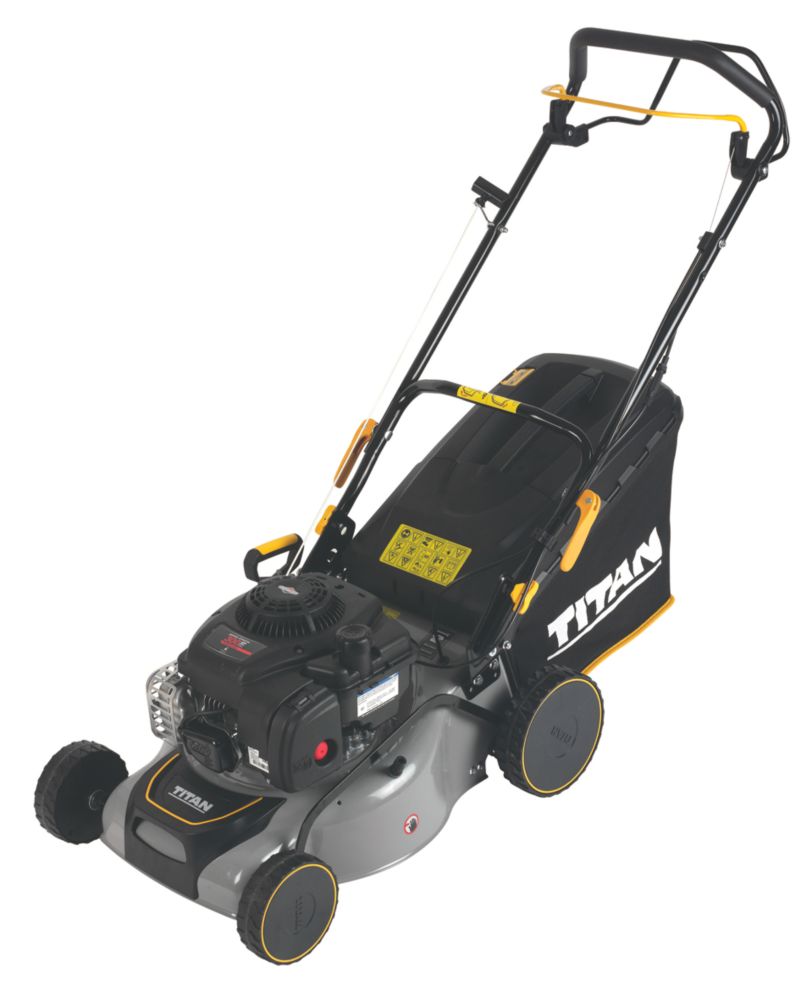 Image of Titan TTLMP300SP40 41cm 125cc Self-Propelled Rotary Petrol Lawn Mower 