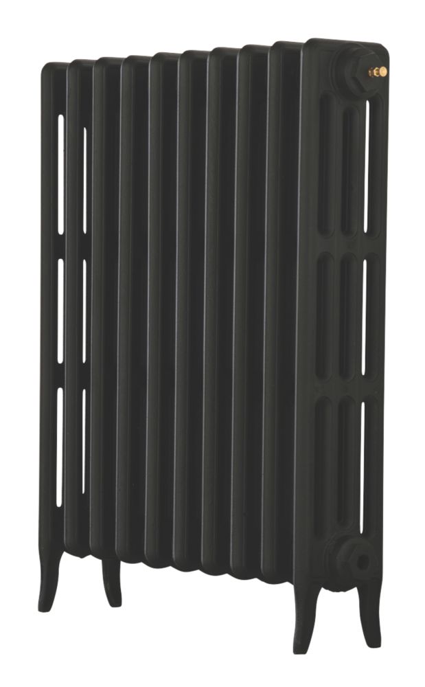 Image of Arroll Neo-Classic 4-Column Cast Iron Radiator 760mm x 754mm Black 3719BTU 