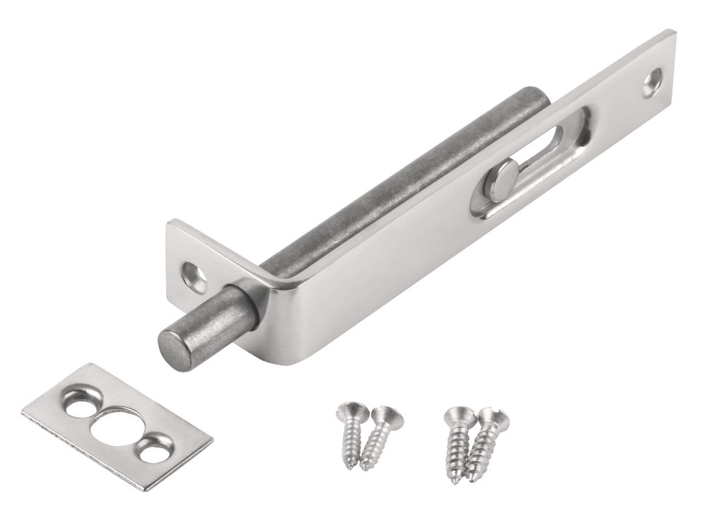 Image of Smith & Locke Flush Bolt Polished Chrome 100mm 