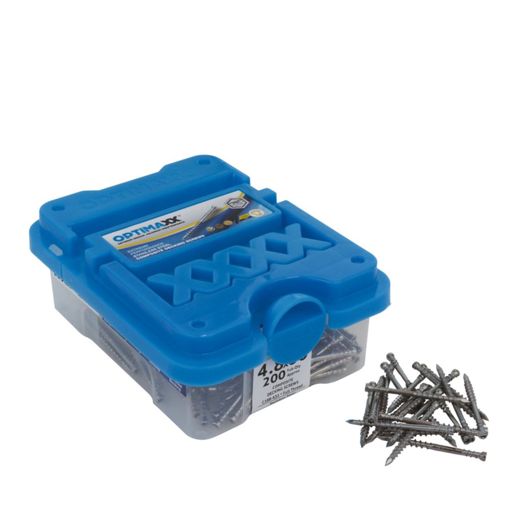 Image of Optimaxx TX Cylindrical Decking Screws 4.8mm x 60mm 200 Pack 