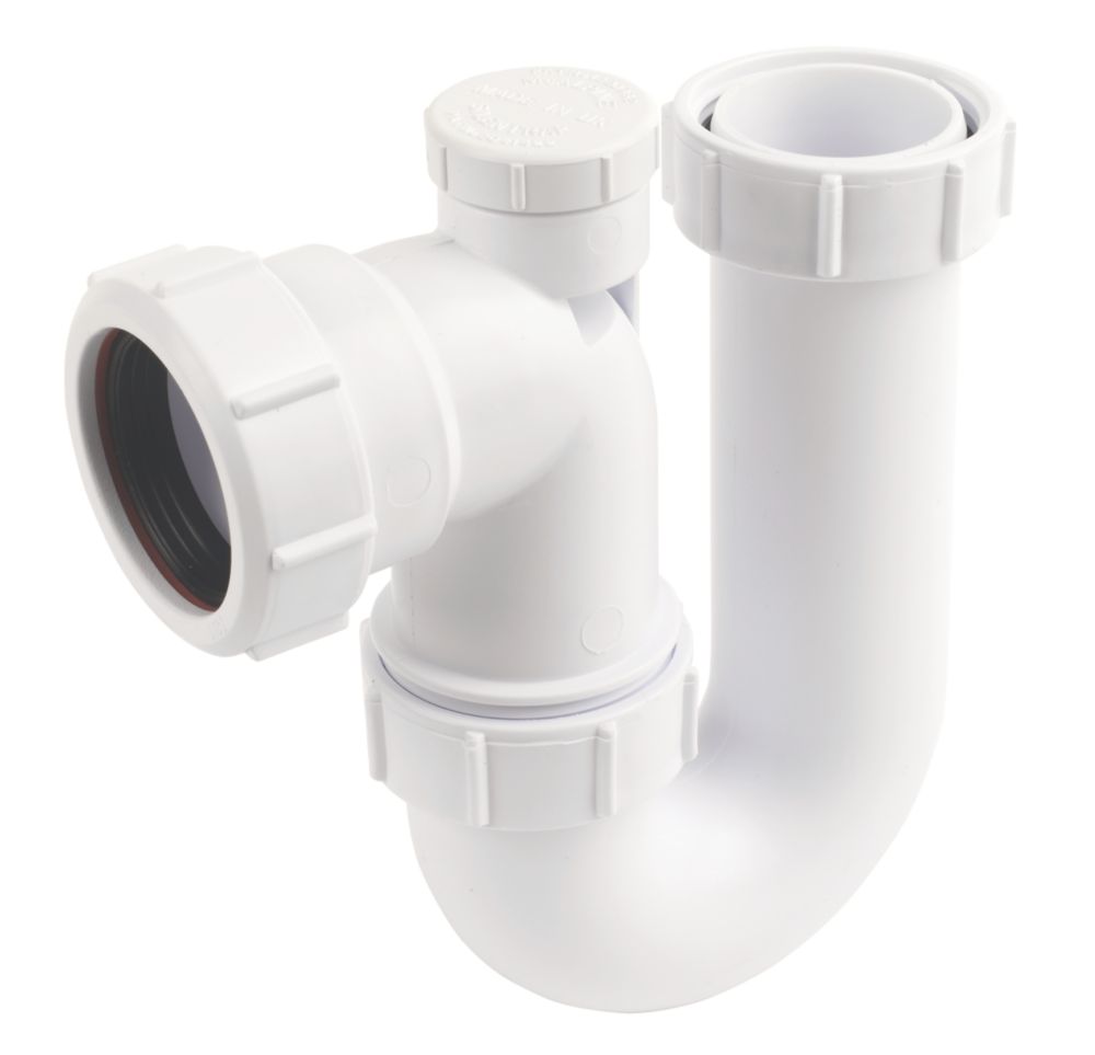 Image of McAlpine Swivel P Trap White 40mm 