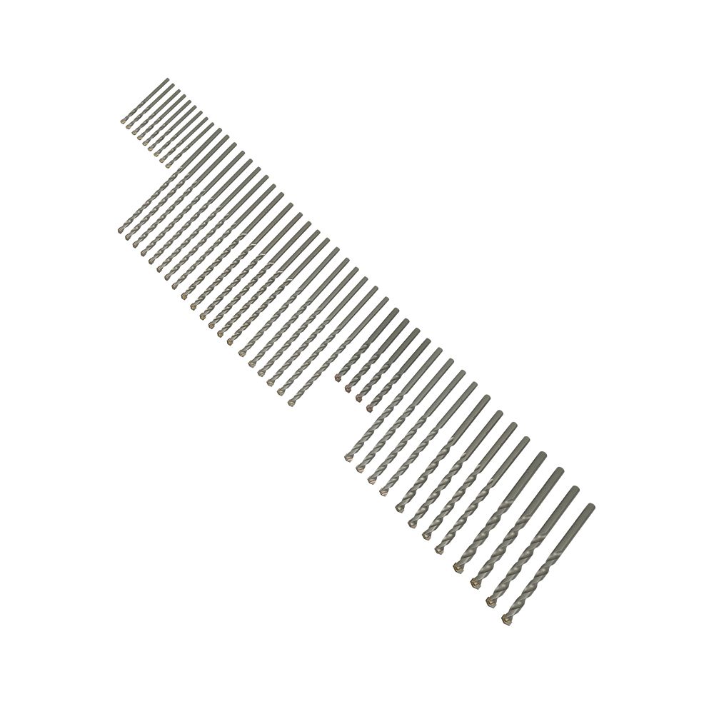 Image of Erbauer Round Shank Drill Bit Set 45 Pieces 