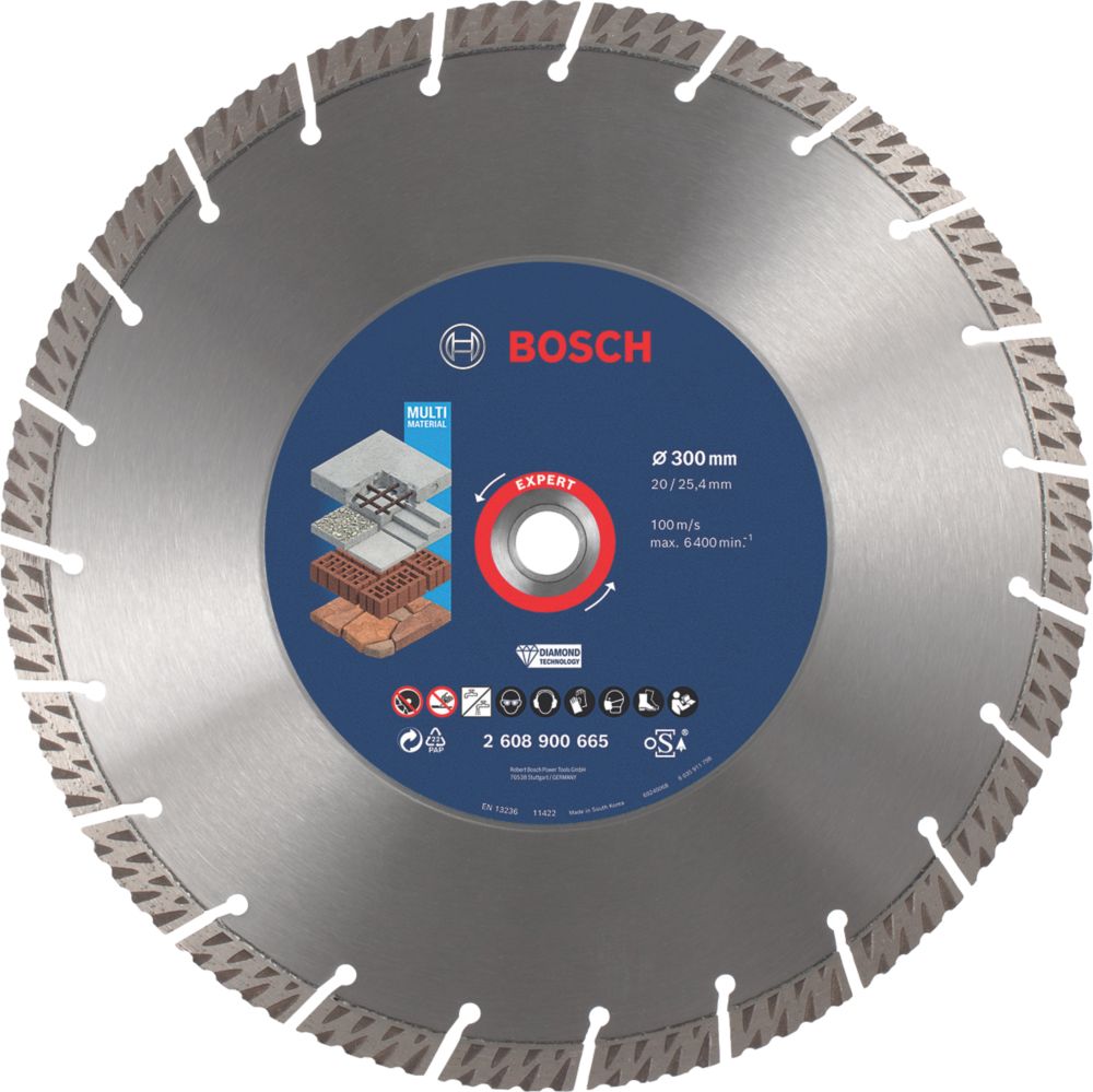 Image of Bosch Expert Masonry Diamond Cutting Disc 300mm x 20/25.4mm 