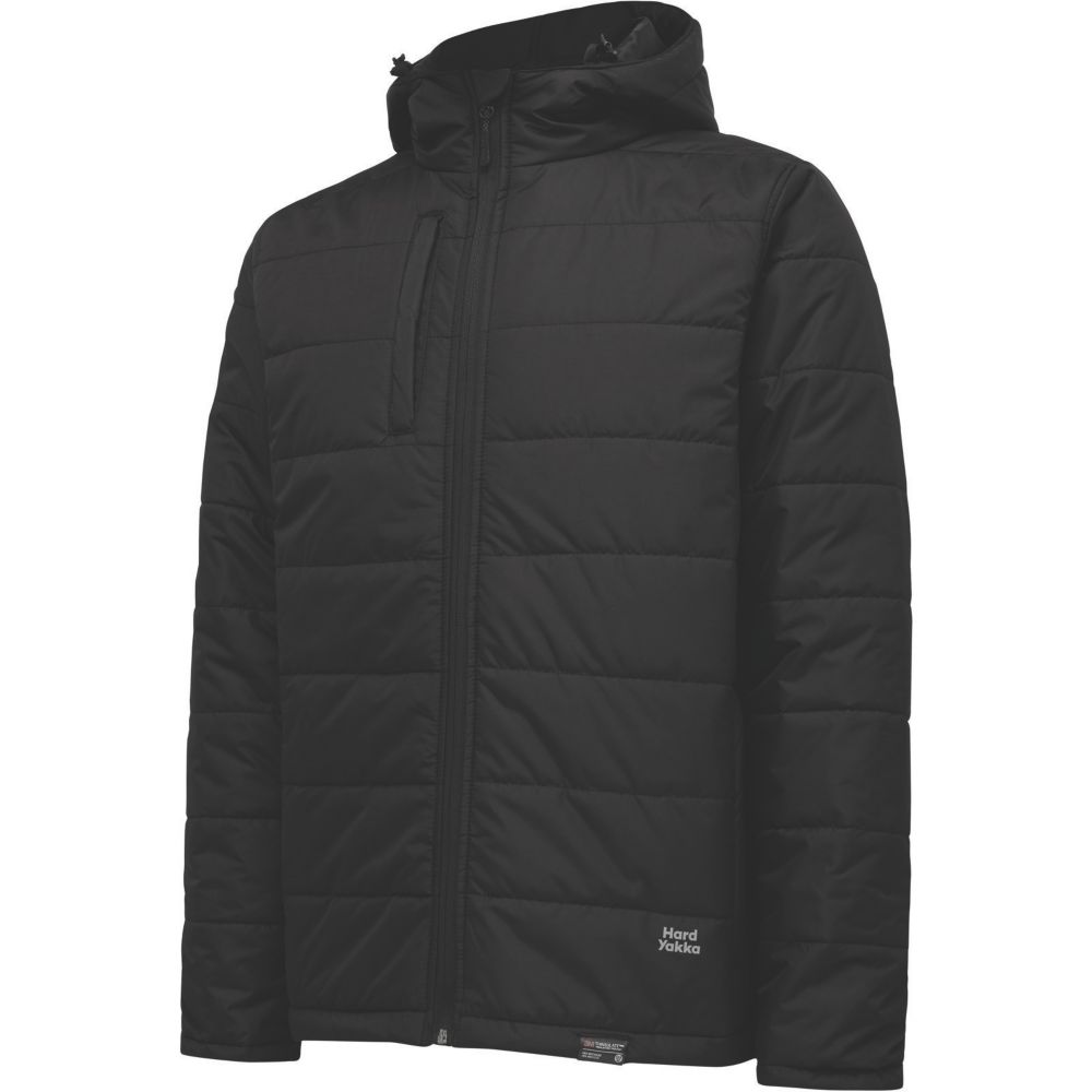 Image of Hard Yakka Puffa 2.0 Jacket Black Medium 38" Chest 