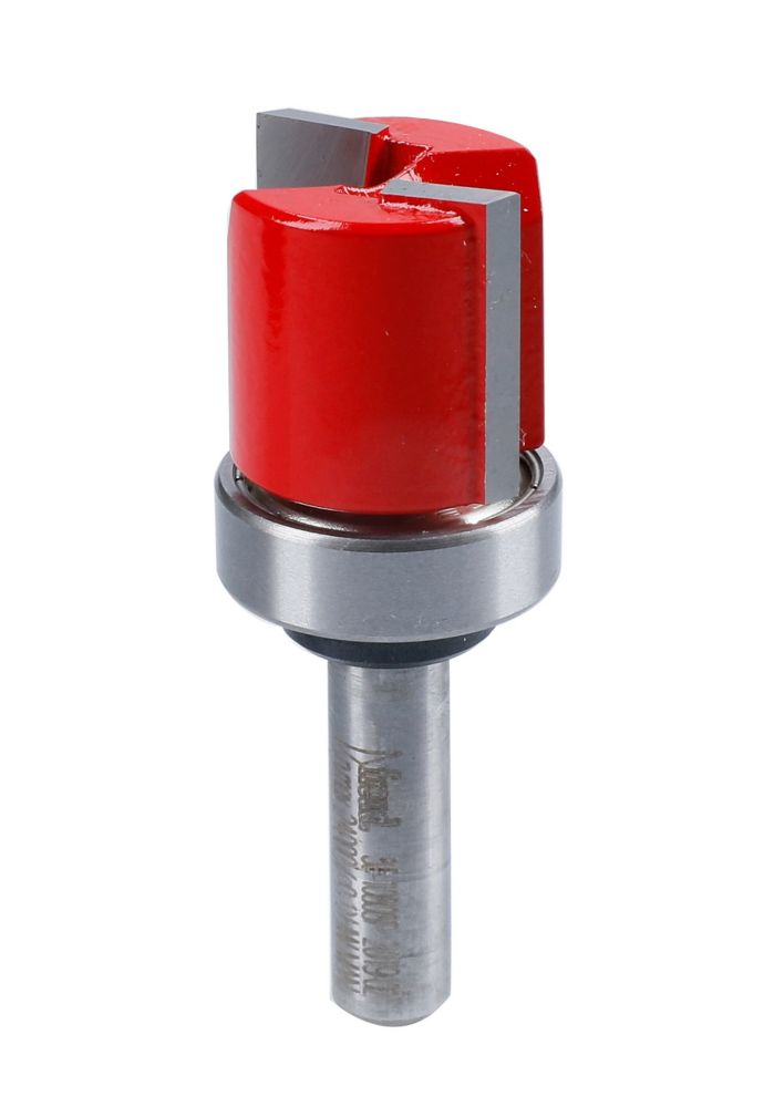 Image of Freud 1/4" Shank Double-Flute Rebater Top Bearing Flush Trim Bit 12.7mm x 25.4mm 