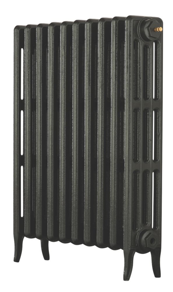 Image of Arroll Neo-Classic 4-Column Cast Iron Radiator 760mm x 634mm Pewter 3101BTU 