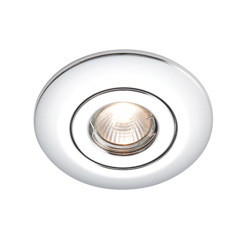 Image of Fixed GU10 / GU5.3 Downlight Converter Polished Chrome 