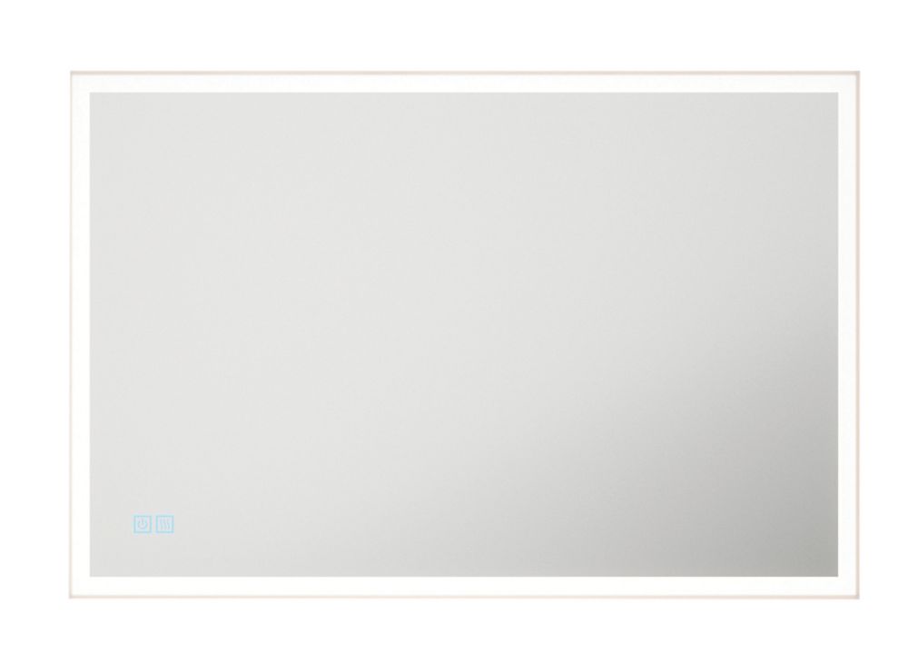 Image of Light Tech Mirrors Sienna 2 Rectangular Illuminated LED Mirror With 2200lm LED Light 900mm x 600mm 