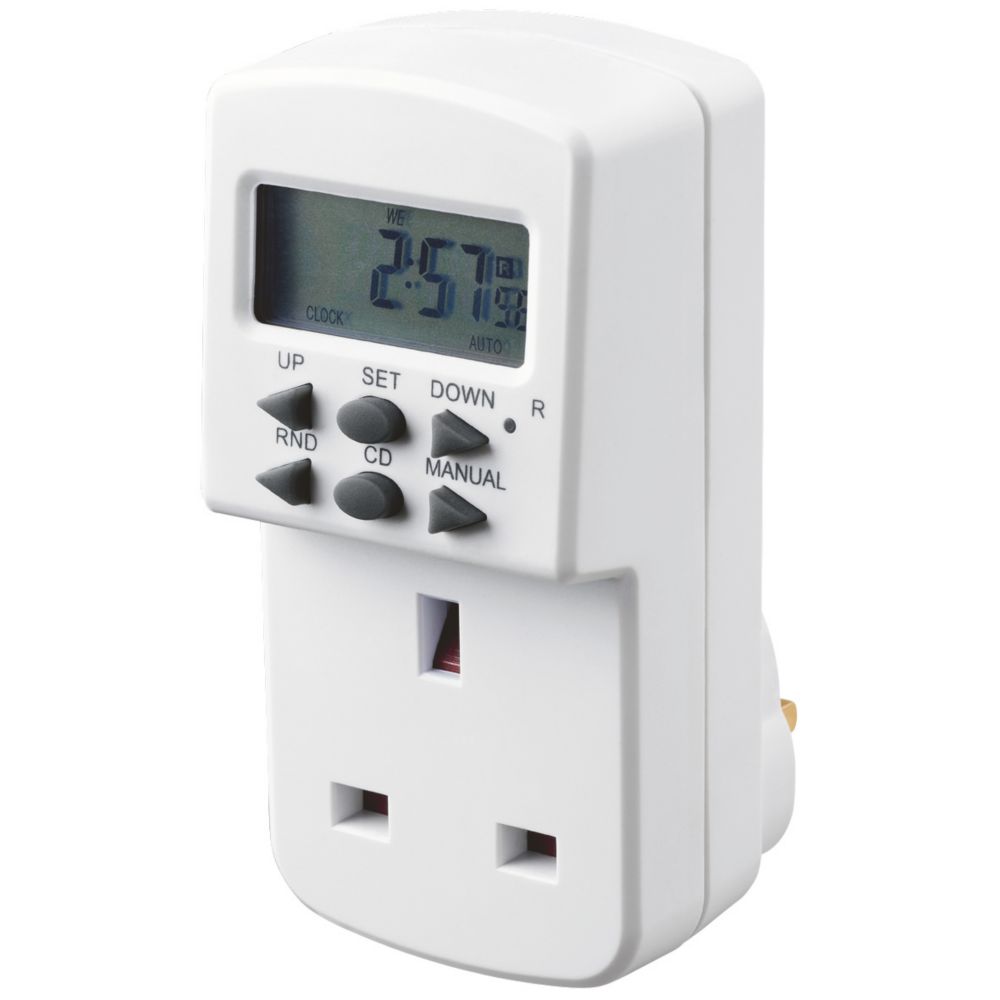Image of Masterplug TES7 Digital Plug-In & Plug-Through Programmable Timer 