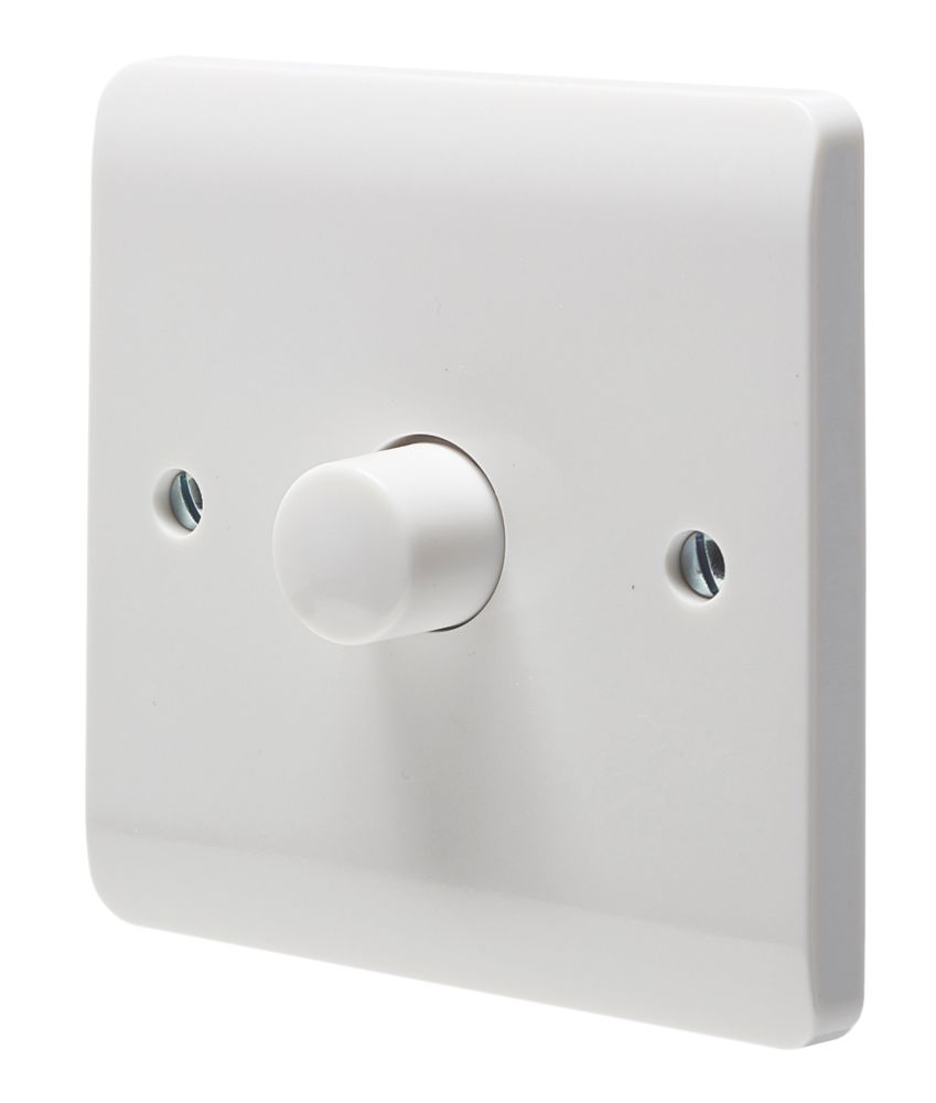 Image of Crabtree Instinct 1-Gang 2-Way LED Dimmer Switch White 