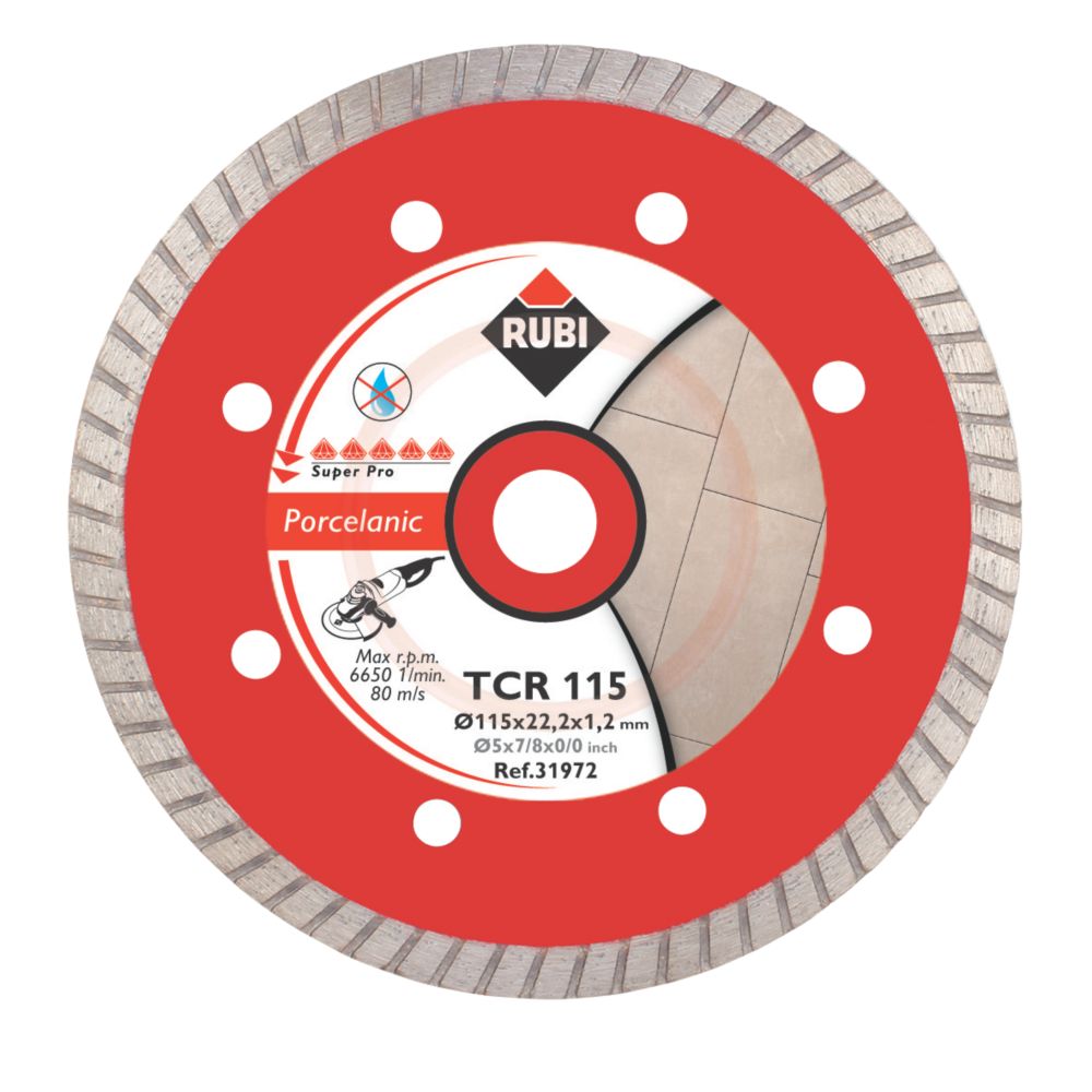 Image of Rubi TCR Tile Diamond Blade 115mm x 22.2mm 