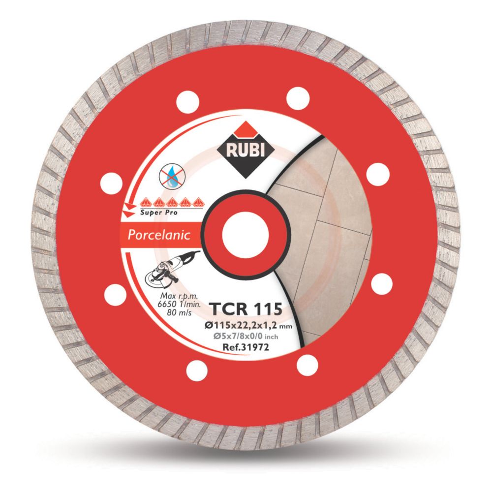 Image of Rubi TCR Tile Diamond Blade 115mm x 22.2mm 