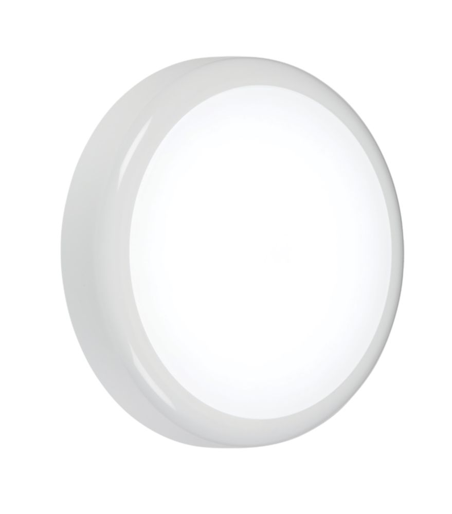 Image of Knightsbridge BT Indoor & Outdoor Maintained or Non-Maintained Switchable Emergency Round LED Bulkhead White 9W 730 - 810lm 